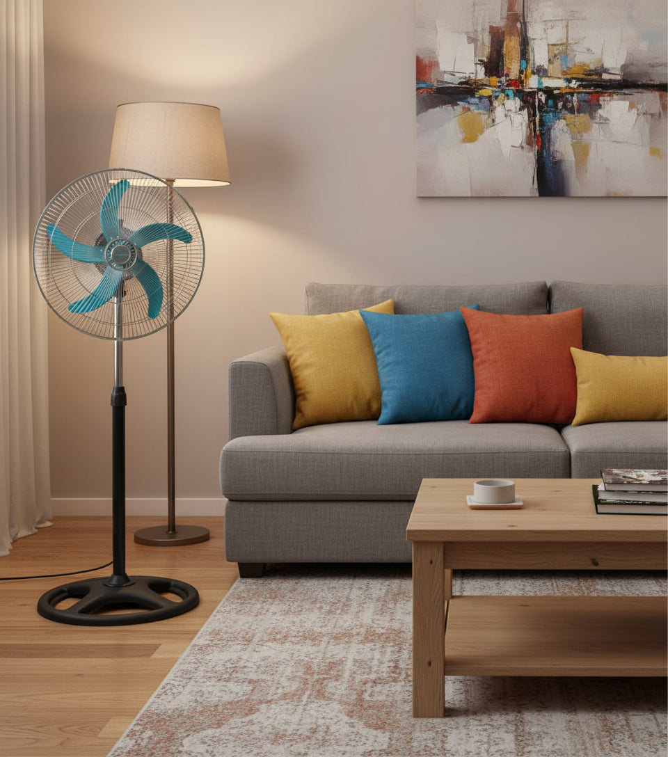 5 blade pedestal fan