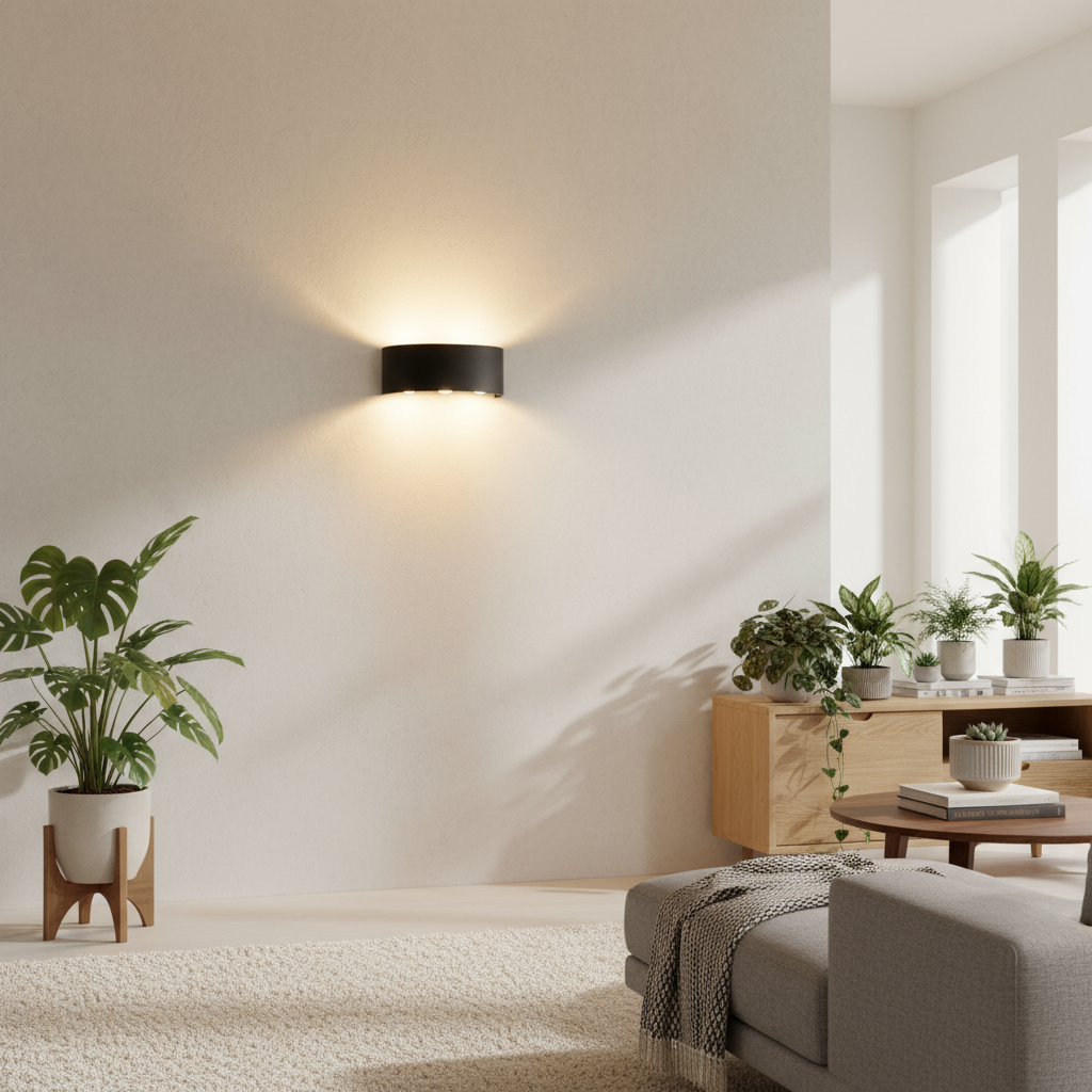 Aluminium LED Wall Bracket with Glass Up and Down Facing