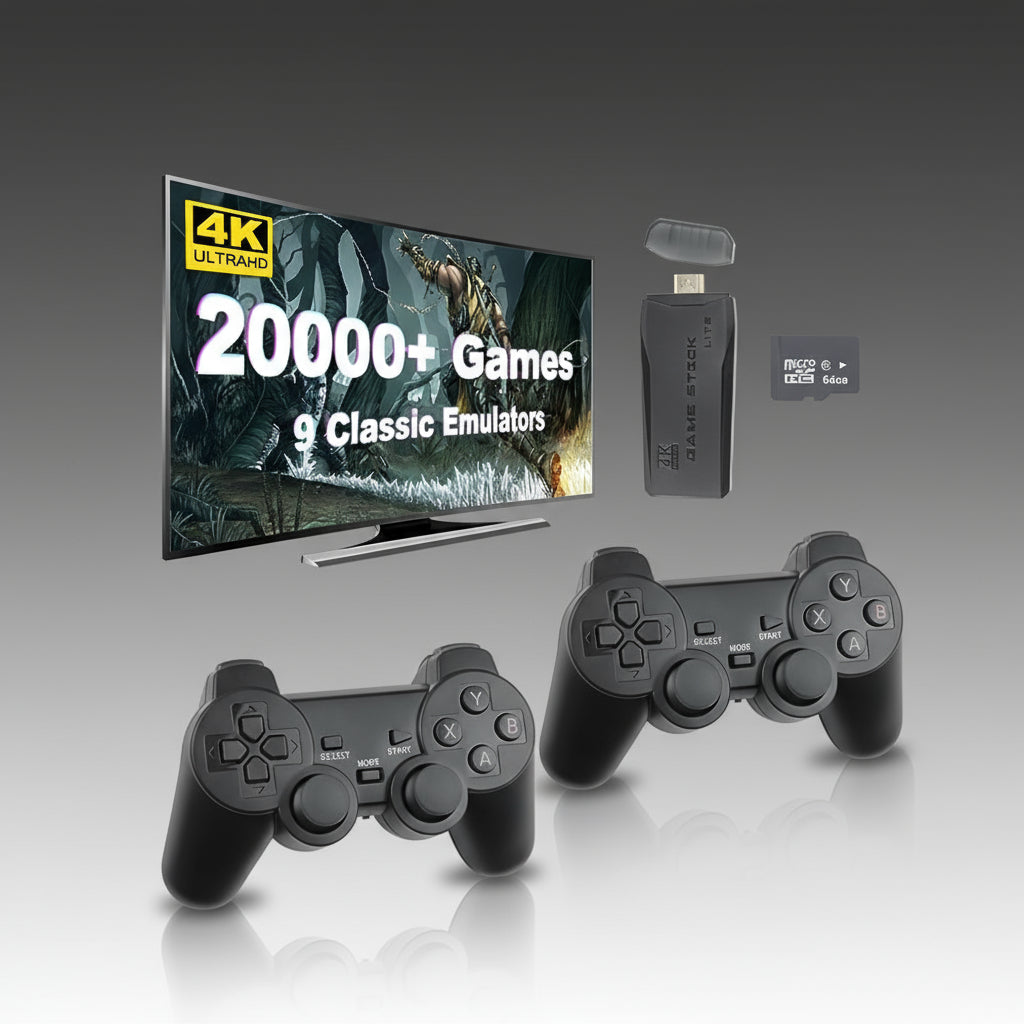 4K HDMI Wireless Console Arcade Retro Game Stick