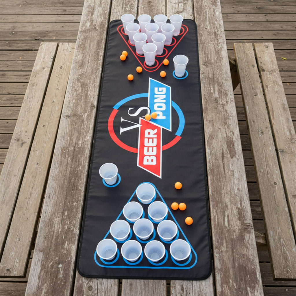 Portable Beer Pong Table Mat