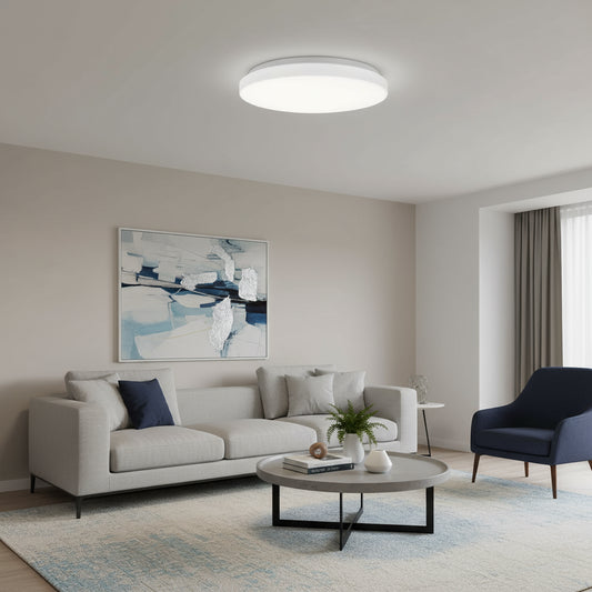 Ceiling LED Fitting Round Daylight 6500K White 14w