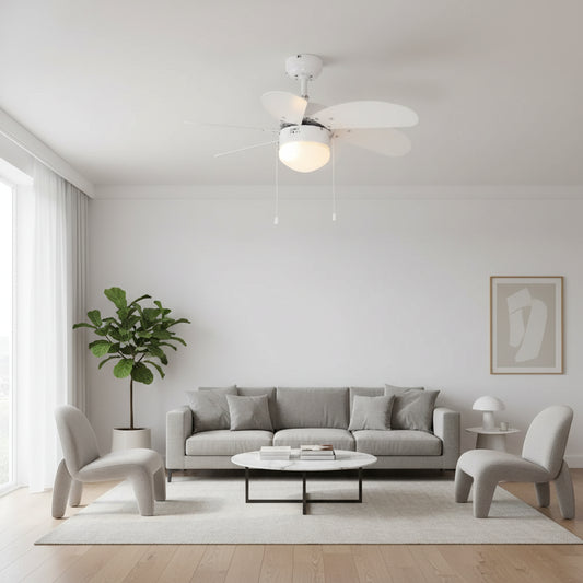 Eurolux Turbo Ceiling Fan 6-Blade With Light