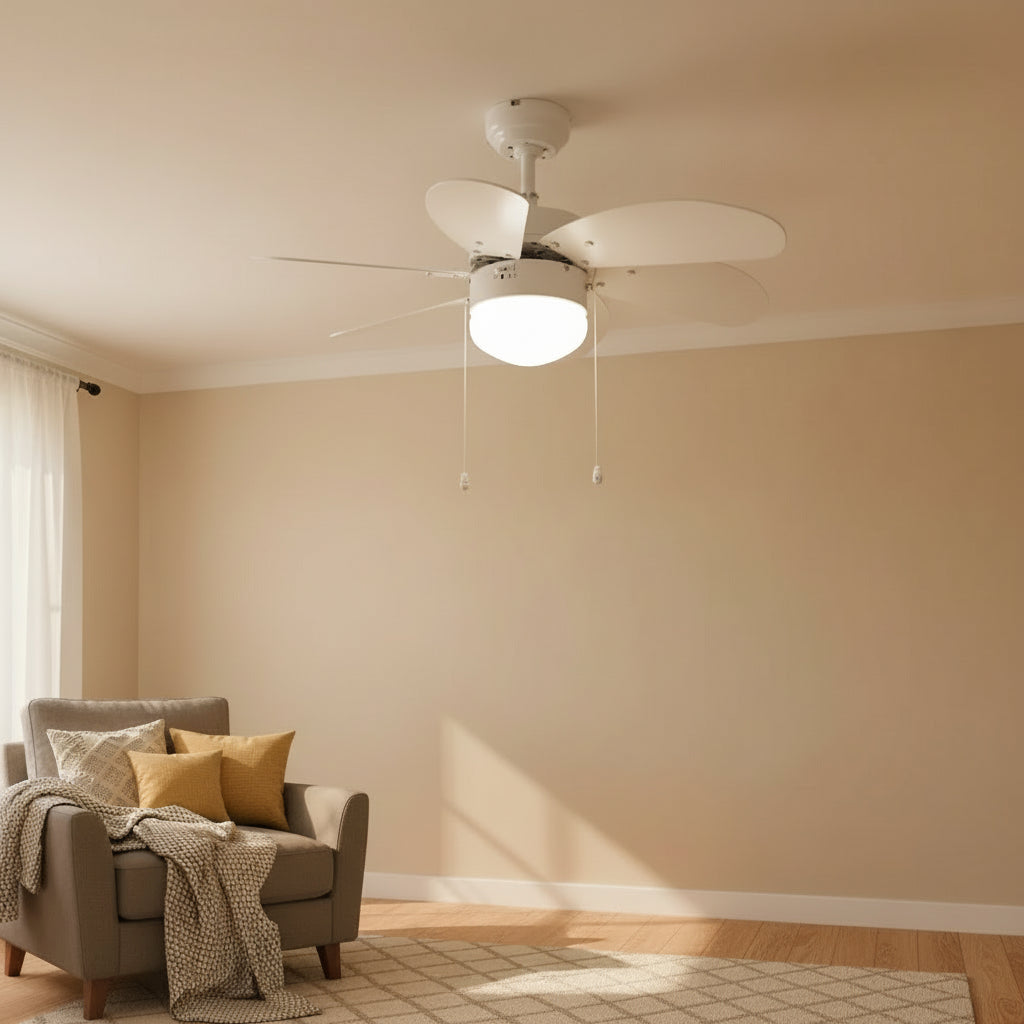 Eurolux Turbo Ceiling Fan 6-Blade With Light