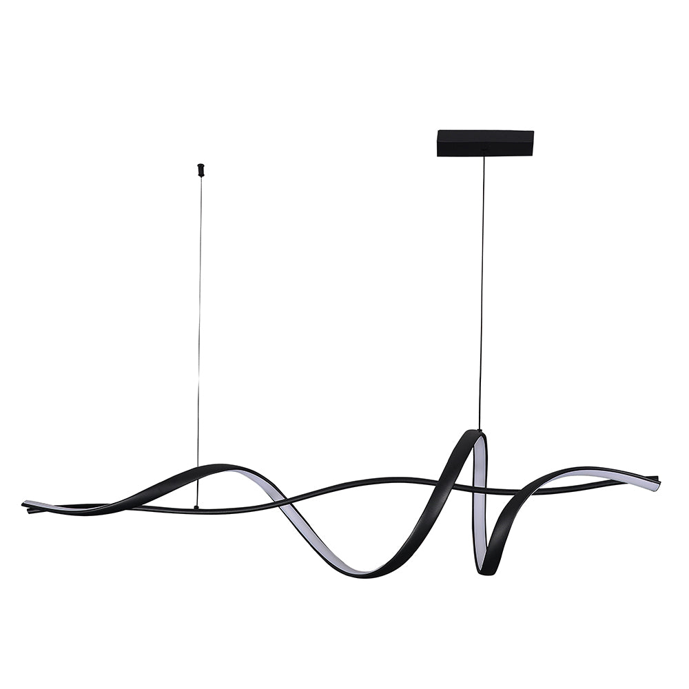 Eurolux Drift Pendant Light – Modern Black LED Ceiling Light
