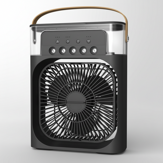 LED Portable Air Cooler Fan with Mist Spray