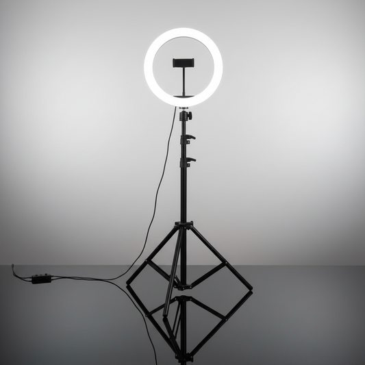 Multiple-mode LED Ring Light On Tripod