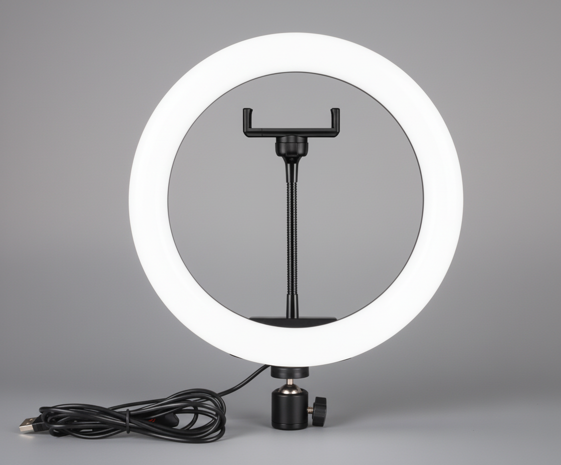 Multiple-mode LED Ring Light On Tripod