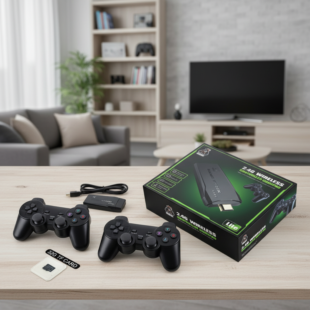 4K HDMI Wireless Console Arcade Retro Game Stick