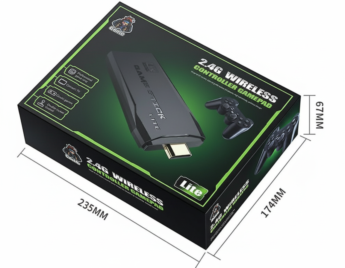 4K HDMI Wireless Console Arcade Retro Game Stick