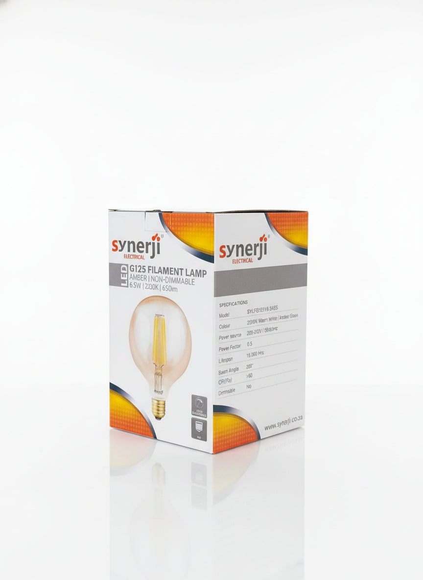 G125 Filament Amber Bulb BC Non- Dimmable